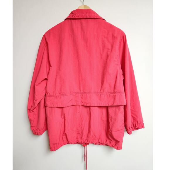 Vtg Eddie Bauer Windbreaker Size Small Pink Vented Full Zip Long Sleeve Outdoors - Picture 2 of 16